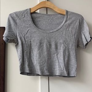 American Apparel Grey Crop Top